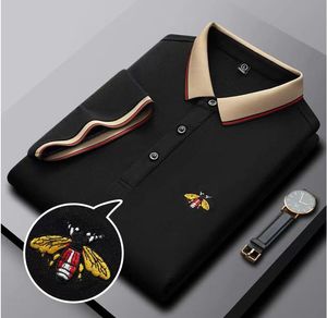 Heren met korte mouw strenching ontwerper polo zakelijke kleding kleding mannen shirt polos tee tops