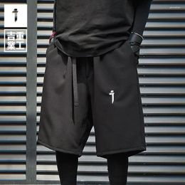 Short masculin 11 Bybb's Dark 2024 été hommes pantalons de survêtement noir court pantalon lâche streetwear élastique