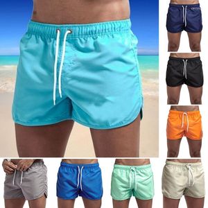 Heren shorts 13 kleuren van zomer heren mode strand polyester snel droge meerkleurige sportkwartielbokser