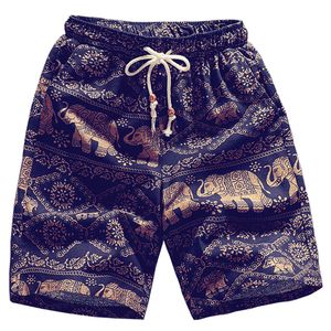 Shorts pour hommes 15 couleurs hommes décontracté plage Shorts à fleurs mode d'été droit coton lin Bermuda hawaïen pantalon court marque masculine 230412