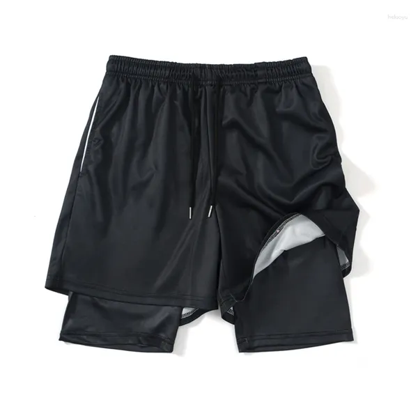 Shorts pour hommes 2 en 1, Performance, gymnastique, bricolage, personnalisé votre Logo, Double couche de Compression, maille de sport, pantalon court à séchage rapide, été