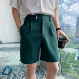 Pantalones cortos para hombres 2017, pantalones cortos rectos de verano de estilo coreano para hombres con ropa formal de negocios simple y ajustada, pantalones cortos transpirables para hombres S-3XL J240228