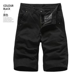 Mannen Zomer Tactical Cotton Cargo Shorts Streetwear Pockets Casual Fashion Losse Camouflage 28-38