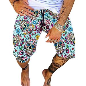 Pantalones cortos para hombres 2021 Hombres de verano Corto 9 Estilo Moda Ropa de playa Camuflaje Impresión de secado rápido Cordón Casual Mens