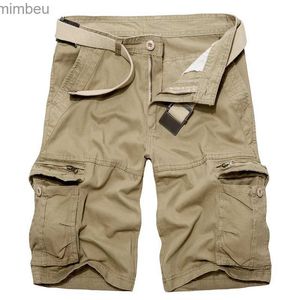 Shorts pour hommes 2022 hommes militaire Cargo Shorts été armée vert coton Shorts hommes ample multi-poches Shorts Homme décontracté Bermuda pantalon 40 240227