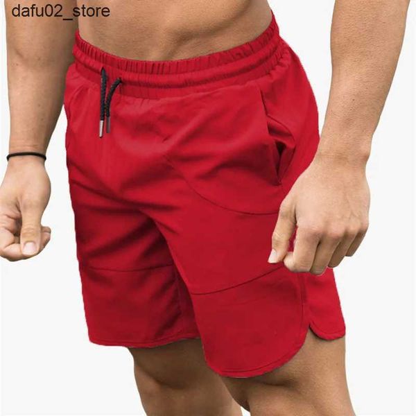 Shorts masculins 2022 MENS RUNS RORS HOT Shorts Jogger Gym Fitness Shorts Stretch Stretch Stretch Stress Breathable Training Pants d'été Q240416