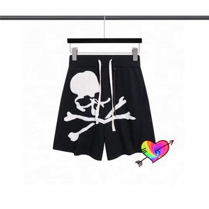 Heren shorts 2022ss Black Mastermind World Shorts Men Women 1 1 Hoogwaardige breien Skull Skeleton Grafisch Mastermind Japan Shorts MMJ T230302