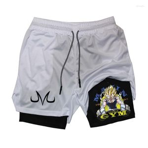 Heren Shorts 2023 Anime Running Mannen Fitness Gym Training 2 in 1 Sport Sneldrogende Workout Jogging Dubbeldeks zomer