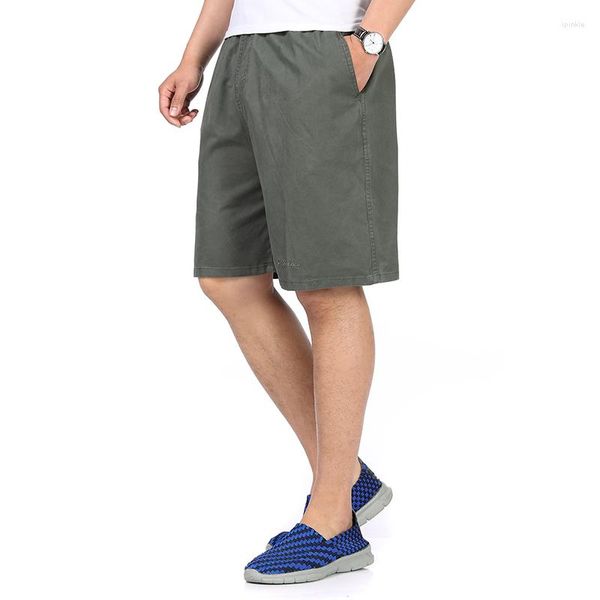 Shorts pour hommes 2023 Coton confortable d'été classique pour hommes en kaki gris marine couleurs neutres avec une grande poche Design pantalon court confortable