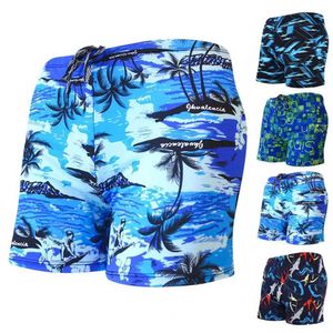 Heren Shorts 2023 Mode Heren Zwembroek Zwemshorts Strand Surf Beachwear Sexy Kleurrijke Gedrukt Heren Badmode J240328