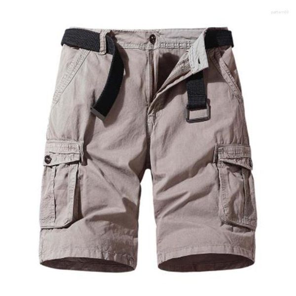 Shorts pour hommes 2023 hommes classique tactique multi-poches pantalons courts en plein air été Bermudes mode décontracté coton pas de ceinture