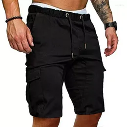 Pantalones cortos para hombre 2023, Bermudas de algodón para hombre, estilo militar de verano para hombre, pantalones cortos con cordones y bolsillos de trabajo rectos, pantalones cortos informales Vintage M