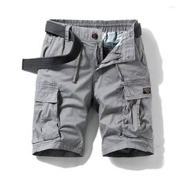 Shorts pour hommes 2023 hommes été armée tactique Cargo mode kaki multi-poches décontracté pantalons courts hommes amples