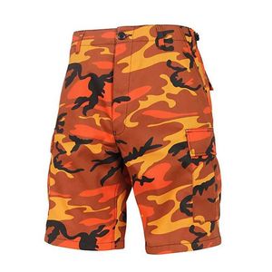 Heren shorts 2023 Nieuw ontwerp 8 kleur beschikbaar BDU Hip Hop Cotton Cargo Board Shorts Men Men Kleding Camouflage Zomer Militair kort T240507