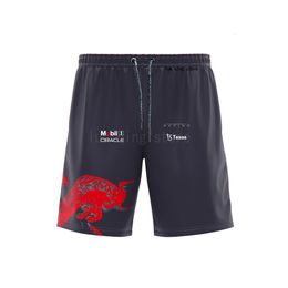 Pantalones cortos para hombre 2023 Racing Outdoor Extreme Sports Pants Super Casual Pant Red Animal Team Bull Beach Bottoms 230419