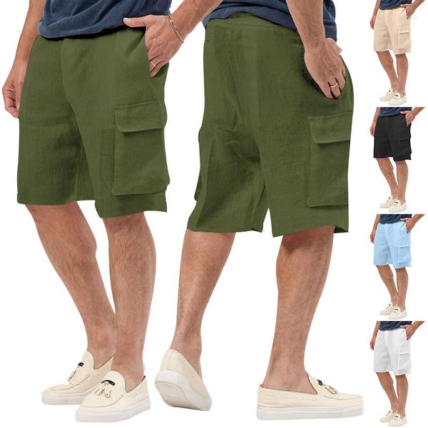 Shorts pour hommes 2023 Sport Casual Courir Linge Multi Sac Laçage Plage Pantalon Cargo Séchage Rapide