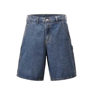 Heren Shorts 2023 Lente/Zomer Donkerblauw Denim Shorts Heren Hoge Kwaliteit Solid Vintage Casual Shorts B28 J240325
