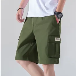 Shorts pour hommes 2023 été corée cordon Baggy sweats hommes larges culottes pantalons Cargo hommes pantalons de survêtement Streetwear grande taille