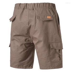 Shorts pour hommes 2023 été hommes Baggy Multi couleur poche cinq pantalons courts mâle élastique Scanties M-3XL salopette ample décontracté