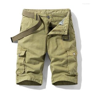 Shorts pour hommes 2023 Été Hommes Cargo Coton Coupe décontractée Culotte Bermuda Pantalon court décontracté Vêtements pour hommes Camp de plein air Pantalon de survêtement Mâle