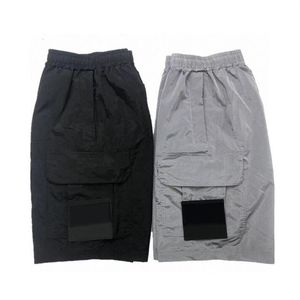 Shorts pour hommes 2023 été métal Nylon haute Version mince décontracté ample plage étanche cinq Division pantalons 230718