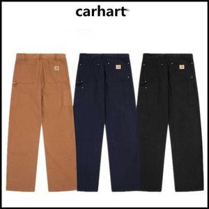 Shorts pour hommes 2023 été nouvelle mode la version correcte de Carhart Wash toile utilisée pantalon cargo multi-poches salopette de bûcheron pour hommes