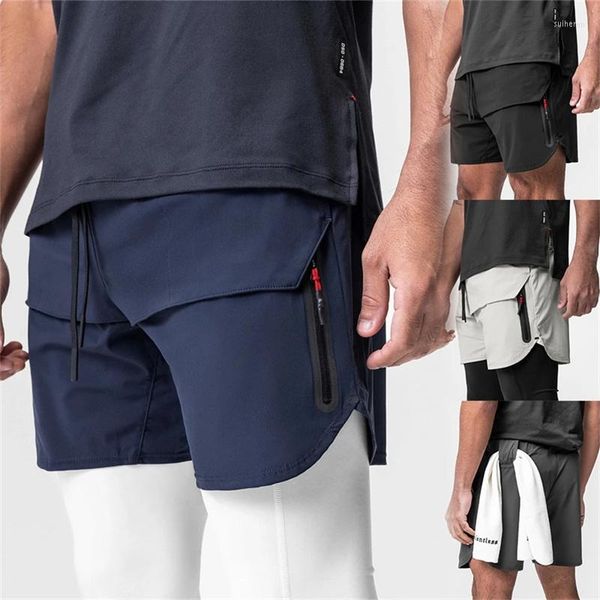 Pantalones cortos para hombre, verano 2023, de secado rápido, ligeros, informales, deportivos, para correr, gimnasio, Fitness, telas elásticas, para correr, pantalones de chándal para hombre