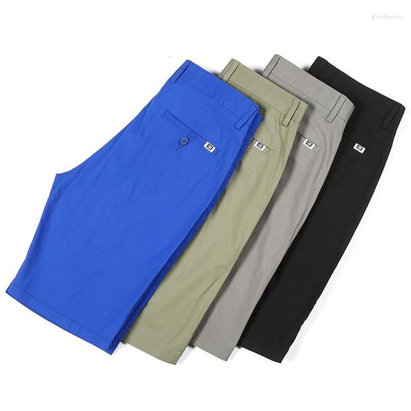 Shorts pour hommes 2023 été eau lumière coton décontracté Style classique mode coréenne Stretch mince pantalons courts mâle marque vêtements