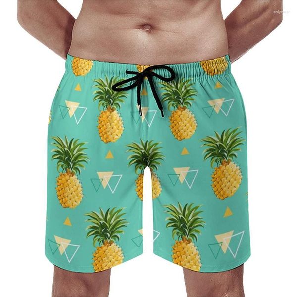 Pantalones cortos para hombres 2023 Swim Trunks Hombres Casual Hawaii Beach 3D Impreso Tablero de frutas Traje de baño Homme Ropa Hombre Verano Cool Ice