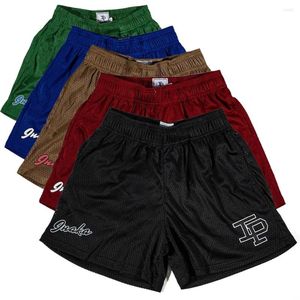 Heren shorts American Casual Fitness Sports Basketball Running Quick Dry Summer Mesh Ademende Training Quarter Pants