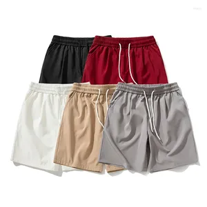 Herenshorts 2024 Zwart Wit Kaki Rood Grijs Polyester Shortpant Heren Dames Losse Casual Dagelijkse Rijbroeken