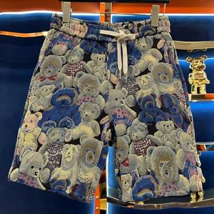 Herenshorts 2024 Merkmode geborduurd hoogwaardige beer jeugd shorts zomer strand casual Koreaanse broekbroek2405