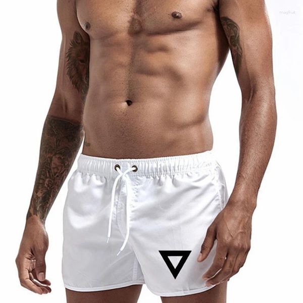 Shorts masculins 2024 Triangle Menle Casual Short Gym Fitness Body Body Body Mens Summer Cool Pantal