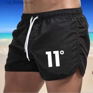 Herenshorts 2024 nieuwe hete zomer zwembroek sport gym hardloopshorts heren strandkleding luxe strandshorts sneldrogend heren siwmwear boardshort Y240320