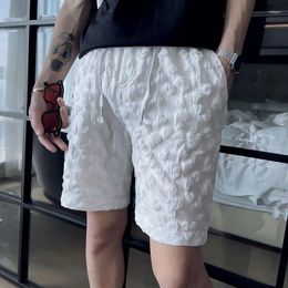 Short masculin 2024 Design d'été polyvalent style coréen mince beau pantalon mince léger sport occasionnel esthétique chic