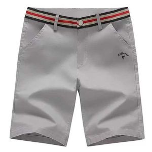 Shorts masculins 2024 Golf d'été Capris Mens Shorts décontractés Elastic Youth Fin pant Pantalon de coton J240510