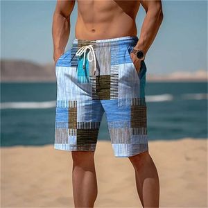 Shorts masculins 2024 Summer Hawaiian Beach Holiday Loison coloré Colore Athletic Wear Sweet de glace sèche rapide Q0520