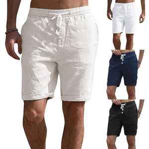Shorts pour hommes 2024 été hommes cordon taille élastique Baggy mode solide plage Streetwear mâle Joggers pantalons courts