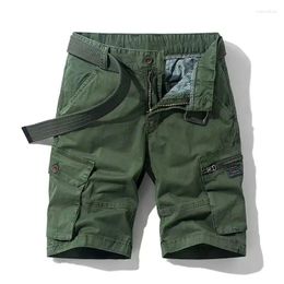 Short masculin 2024 Été hommes coréens mode pur coton stretch skinny genou pantal