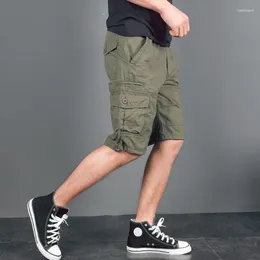 Shorts masculins 2024 Summer Mens Cargo Army Military Style Tactical Men Coton Coton Work Work Casual Short Hommer
