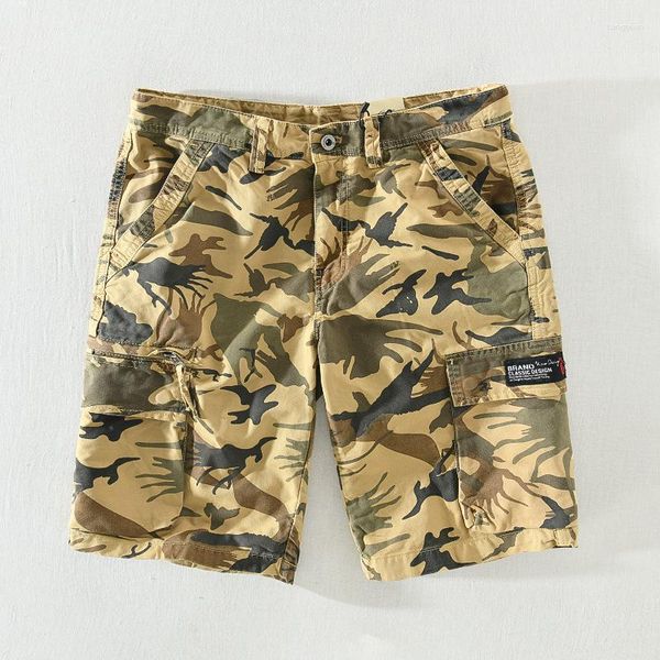 Shorts pour hommes 2051 armée militaire Camouflage imprimé décontracté Style américain Combat en plein air Durable Premium coton demi-longueur pantalon
