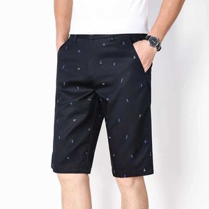 Pantalones cortos para hombre 31,6% Lyocell Pantalones cortos de golf cómodos y suaves estampados Pantalones cortos chinos elásticos de negocios ligeros y de secado rápido con bolsillos Casual Azul marino J240322