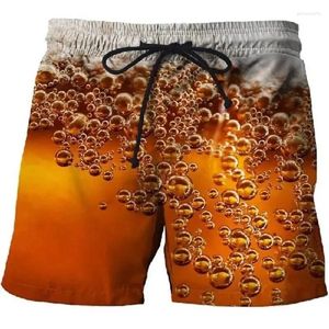 Herenshorts 3D Bay Print Strand Zomer Cool Beer Unisex Los Sport 2023