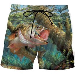 Heren shorts 3D-print hoge definitie tropische vis grafische strand broek surf plus sizemen gym surfboard badmode mannelijke Bermudiaan