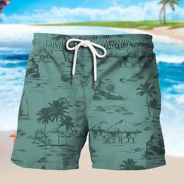 Shorts pour hommes 3D imprimé hommes vêtements pour hommes le croquis graphique pantalon de plage cordon de serrage doublure élastique printemps et été