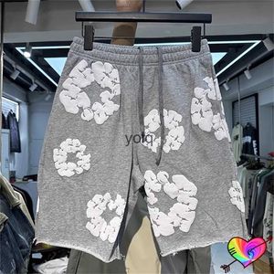 Shorts pour hommes 3D Pu Imprimer Kapok Denim Tears Shorts Hommes Femmes 2024ss Denim Tears e Short en coton Wrea à l'intérieur de l'étiquette Breechesyolq