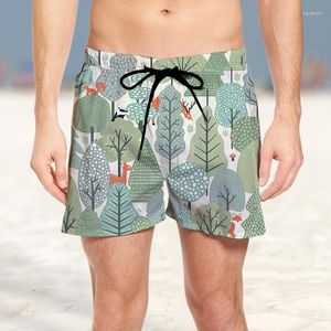 Short pour hommes 3D été Hip Hop Vintage fleur herbe sauvage papillon abstrait confortable mode plage ensemble 2023