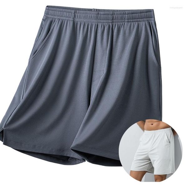 Pantalones cortos para hombre 80S Modal Casual deportes para hombres cómodos pantalones suaves de verano para dormir en casa con bolsillos marca de culturismo sólido