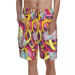 Shorts pour hommes Abstrait Ice Board Funny Food Print Classic Beach Males Plus Size Swim Trunks GiftMen's Men'sMen's