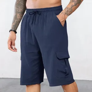 Herenshorts Verstelbare taille Heren Zomer Cargo Elastisch met trekkoord Multi-pocket Voor hardlopen